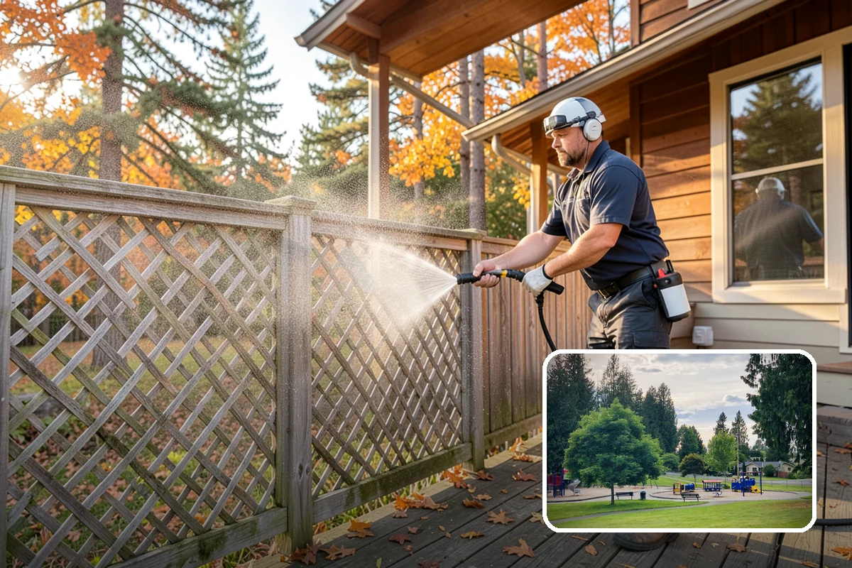 Concrete Driveway Cleaning in Bonney Lake, Pierce County, WA - Draws ingrained dirt out of porous concrete pores