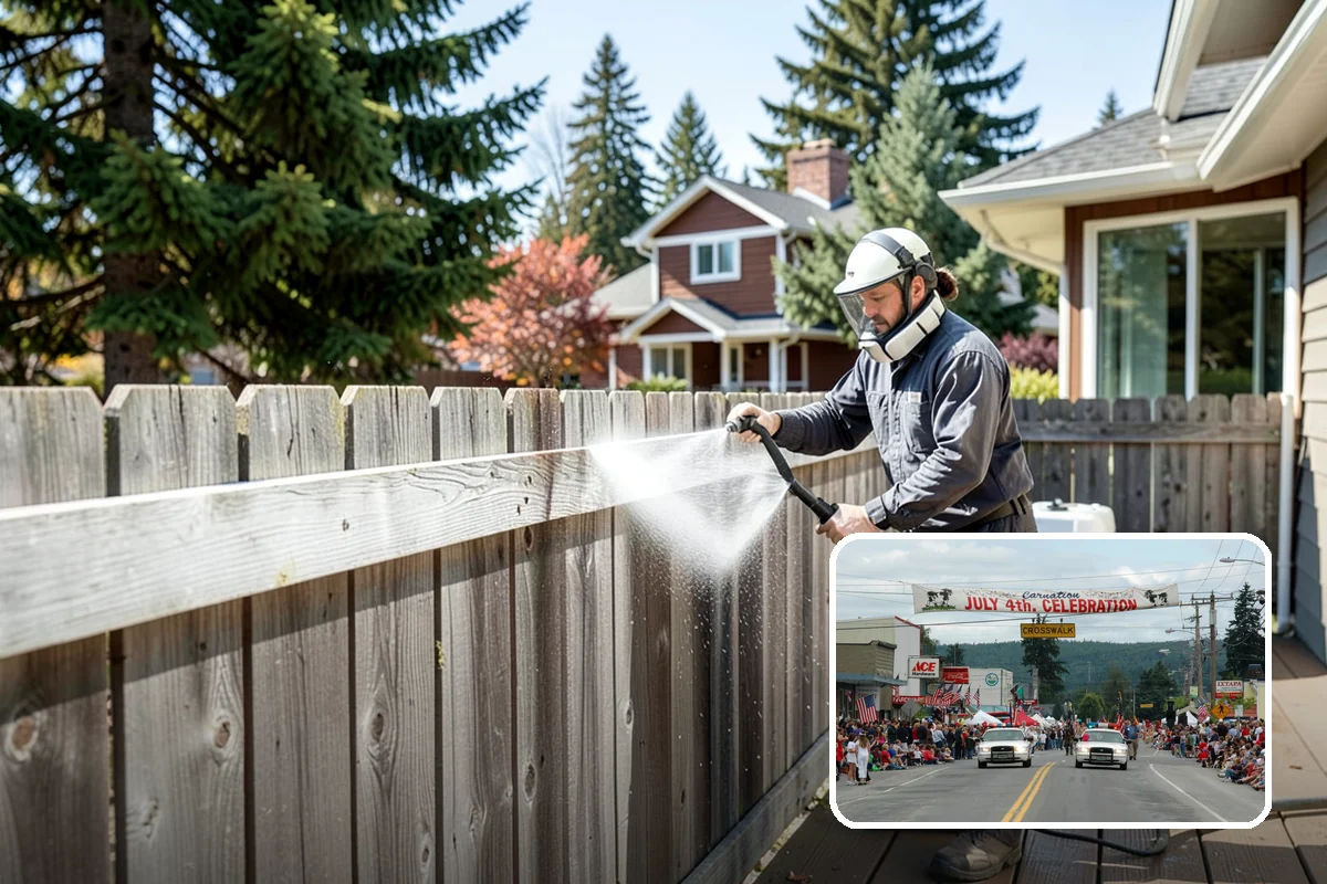 Concrete Driveway Cleaning in Carnation, King County, WA - Draws ingrained dirt out of porous concrete pores