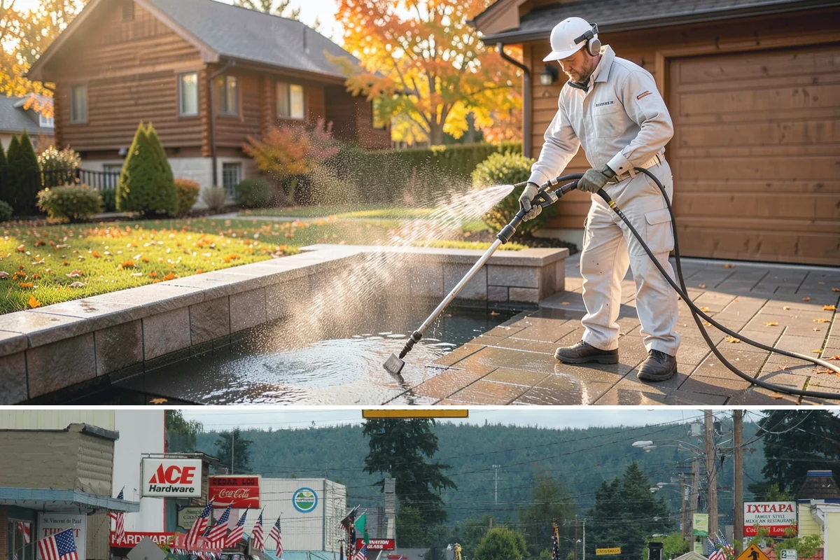 Concrete Driveway Cleaning in Carnation, King County, WA - Clean concrete driveways in dry weather so the surface can dry evenly before sealing or reuse.