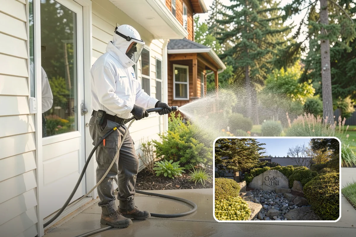 Concrete Driveway Cleaning in Clyde Hill, King County, WA - Draws ingrained dirt out of porous concrete pores