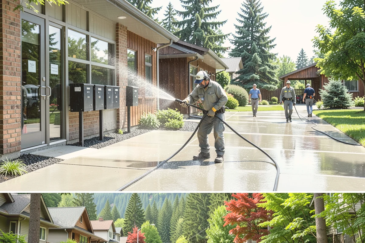 Concrete Driveway Cleaning in Darrington, Snohomish County, WA - Clean concrete driveways in dry weather so the surface can dry evenly before sealing or reuse.