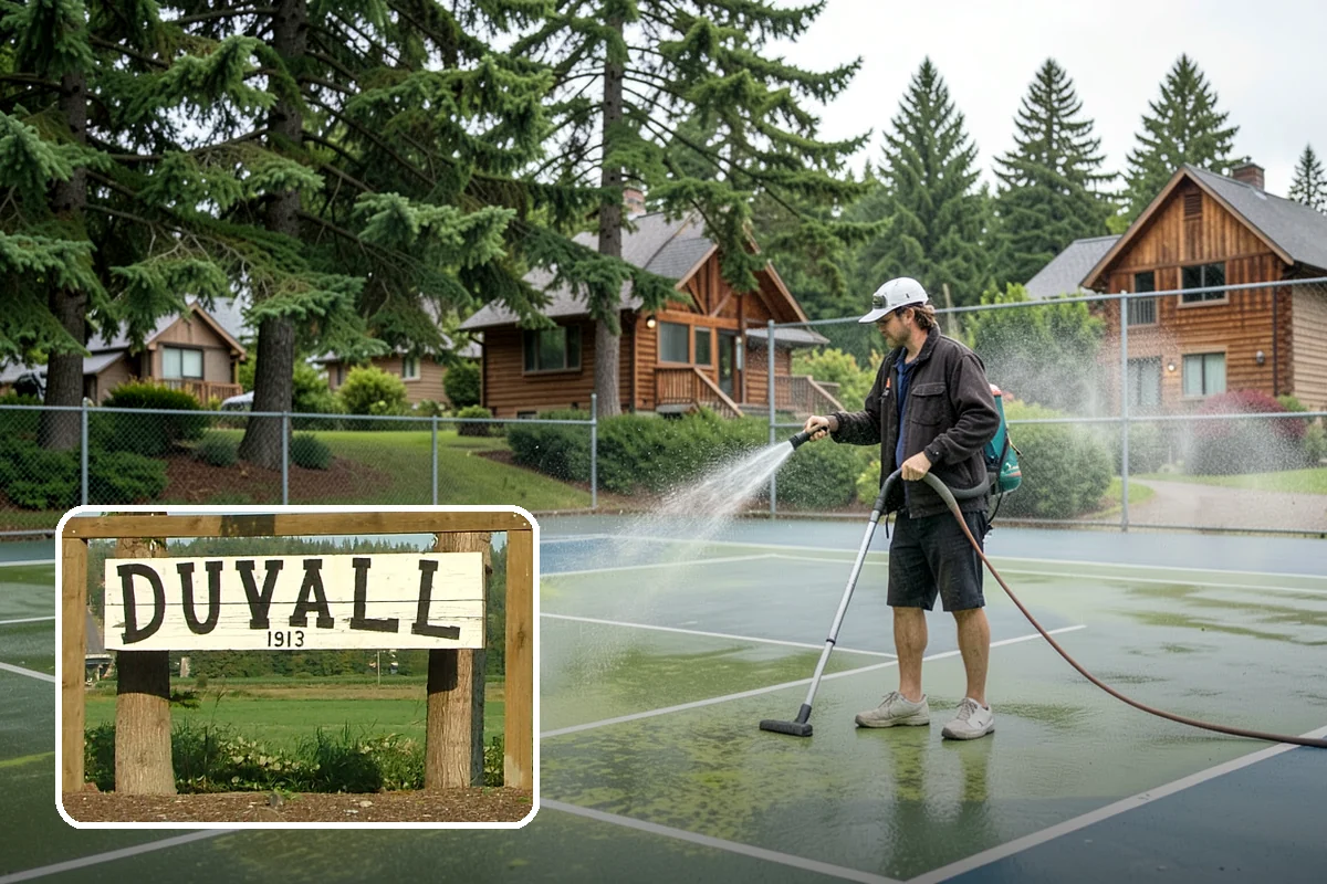 Concrete Driveway Cleaning in Duvall, King County, WA - Draws ingrained dirt out of porous concrete pores