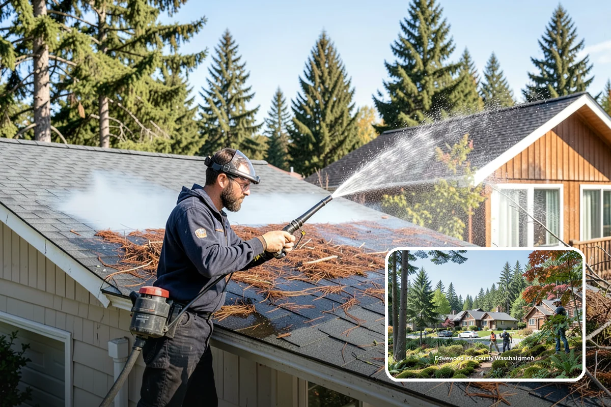 Concrete Driveway Cleaning in Edgewood, Pierce County, WA - Draws ingrained dirt out of porous concrete pores