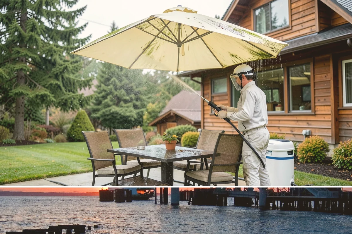 Concrete Driveway Cleaning in Edmonds, Snohomish County, WA - Clean concrete driveways in dry weather so the surface can dry evenly before sealing or reuse.