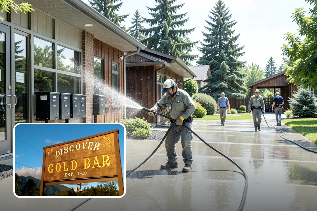 Concrete Driveway Cleaning in Gold Bar, Snohomish County, WA - Draws ingrained dirt out of porous concrete pores