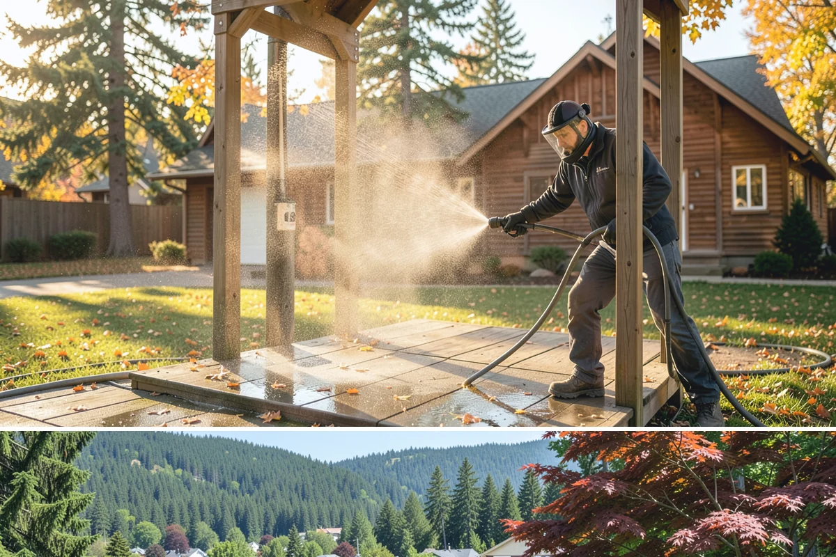 Concrete Driveway Cleaning in Index, Snohomish County, WA - Clean concrete driveways in dry weather so the surface can dry evenly before sealing or reuse.