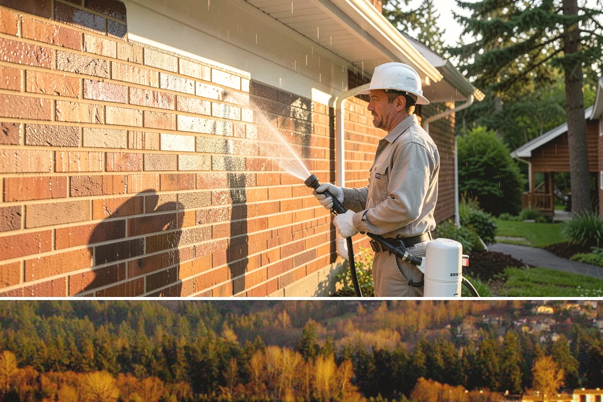 Concrete Driveway Cleaning in Kenmore, King County, WA - Clean concrete driveways in dry weather so the surface can dry evenly before sealing or reuse.