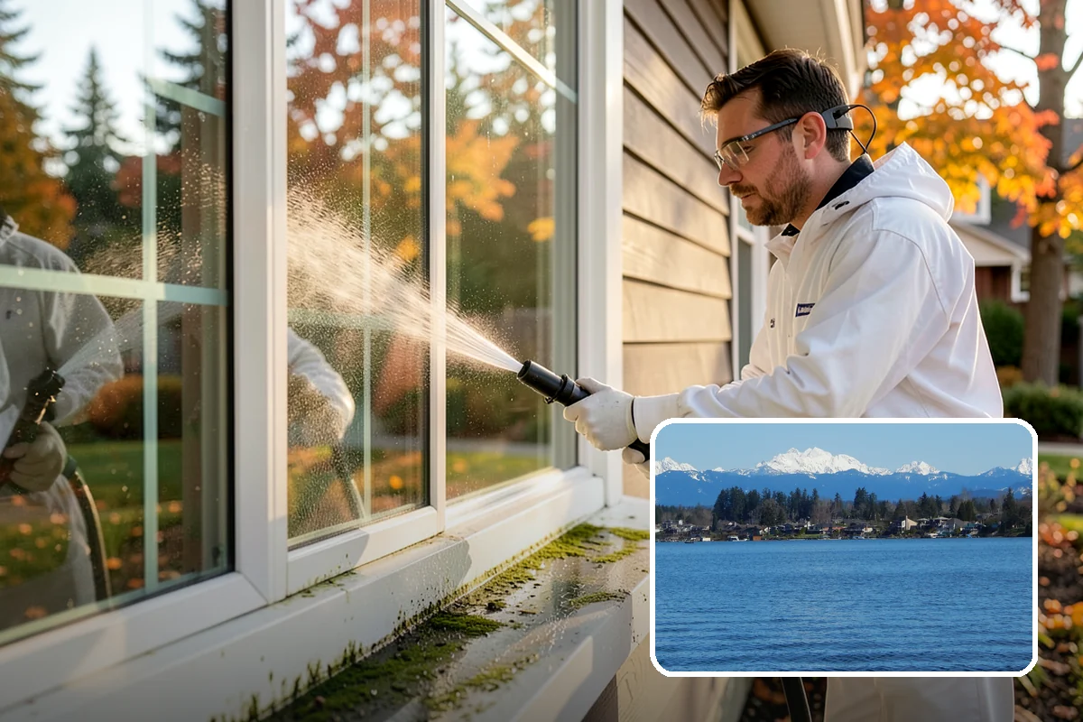 Concrete Driveway Cleaning in Lake Stevens, Snohomish County, WA - Draws ingrained dirt out of porous concrete pores