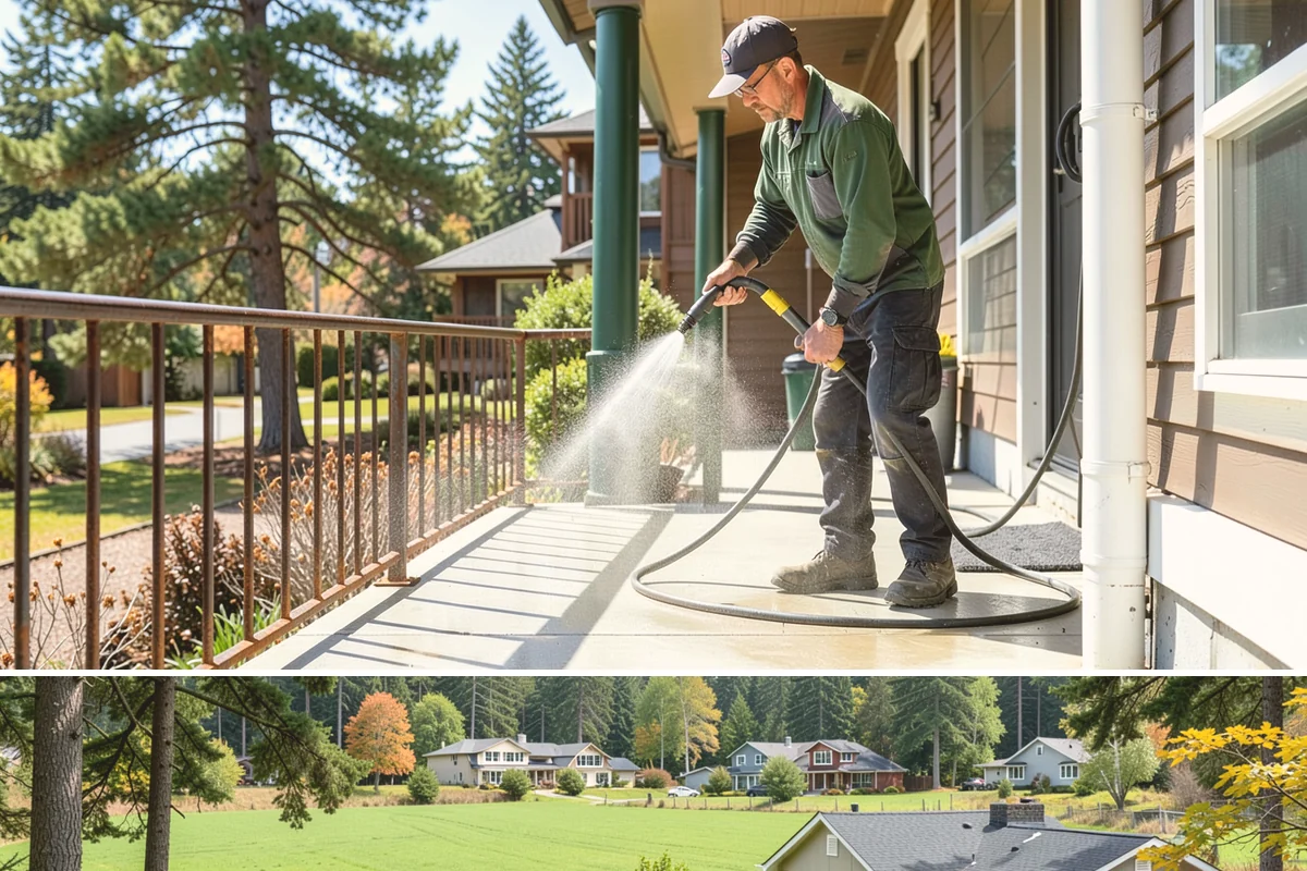 Concrete Driveway Cleaning in Lyman, Skagit County, WA - Clean concrete driveways in dry weather so the surface can dry evenly before sealing or reuse.