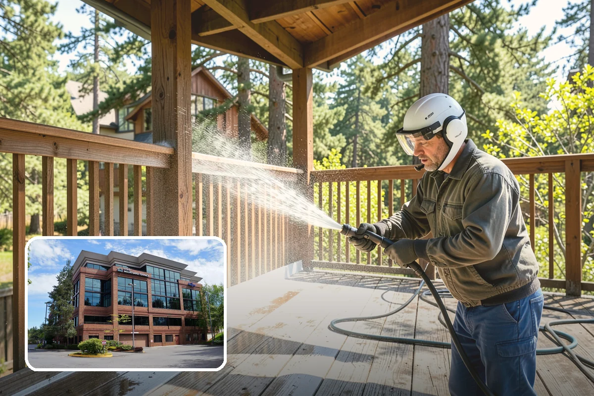 Concrete Driveway Cleaning in Mountlake Terrace, Snohomish County, WA - Draws ingrained dirt out of porous concrete pores