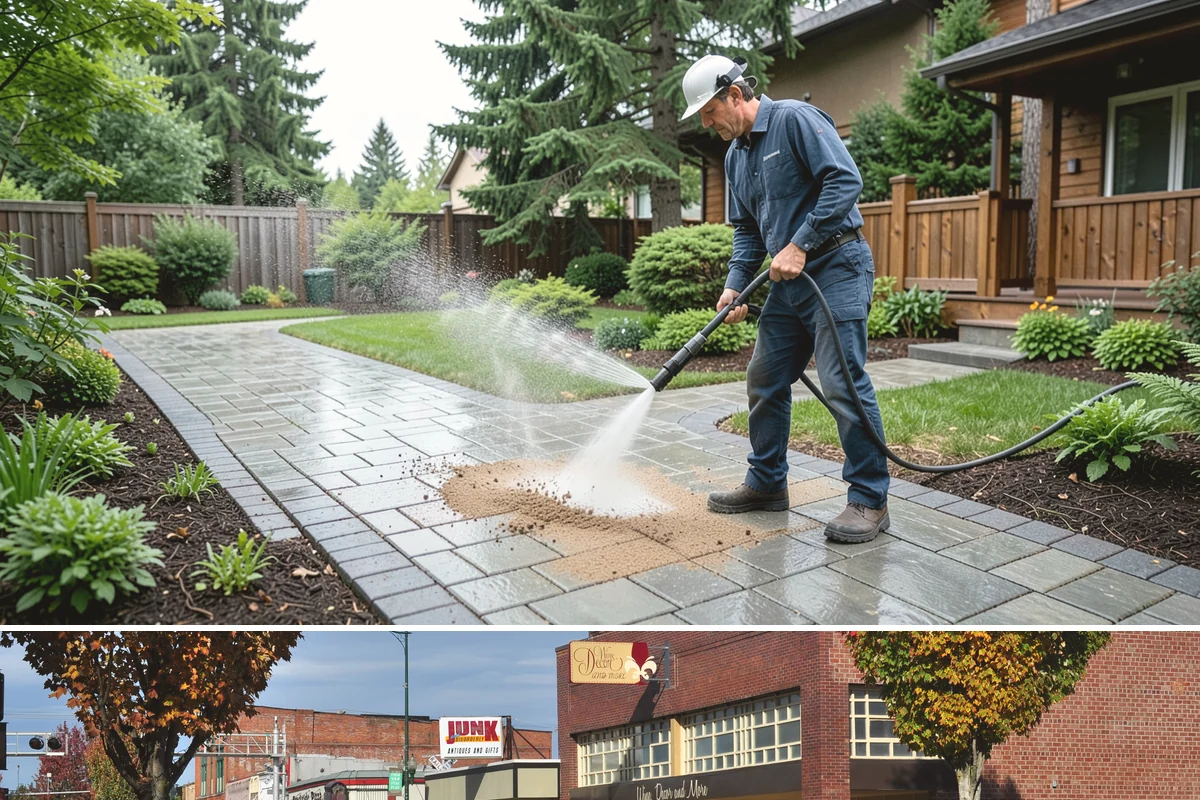 Concrete Driveway Cleaning in Puyallup, Pierce County, WA - Clean concrete driveways in dry weather so the surface can dry evenly before sealing or reuse.
