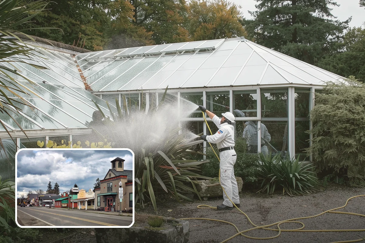 Concrete Driveway Cleaning in Roy, Pierce County, WA - Draws ingrained dirt out of porous concrete pores