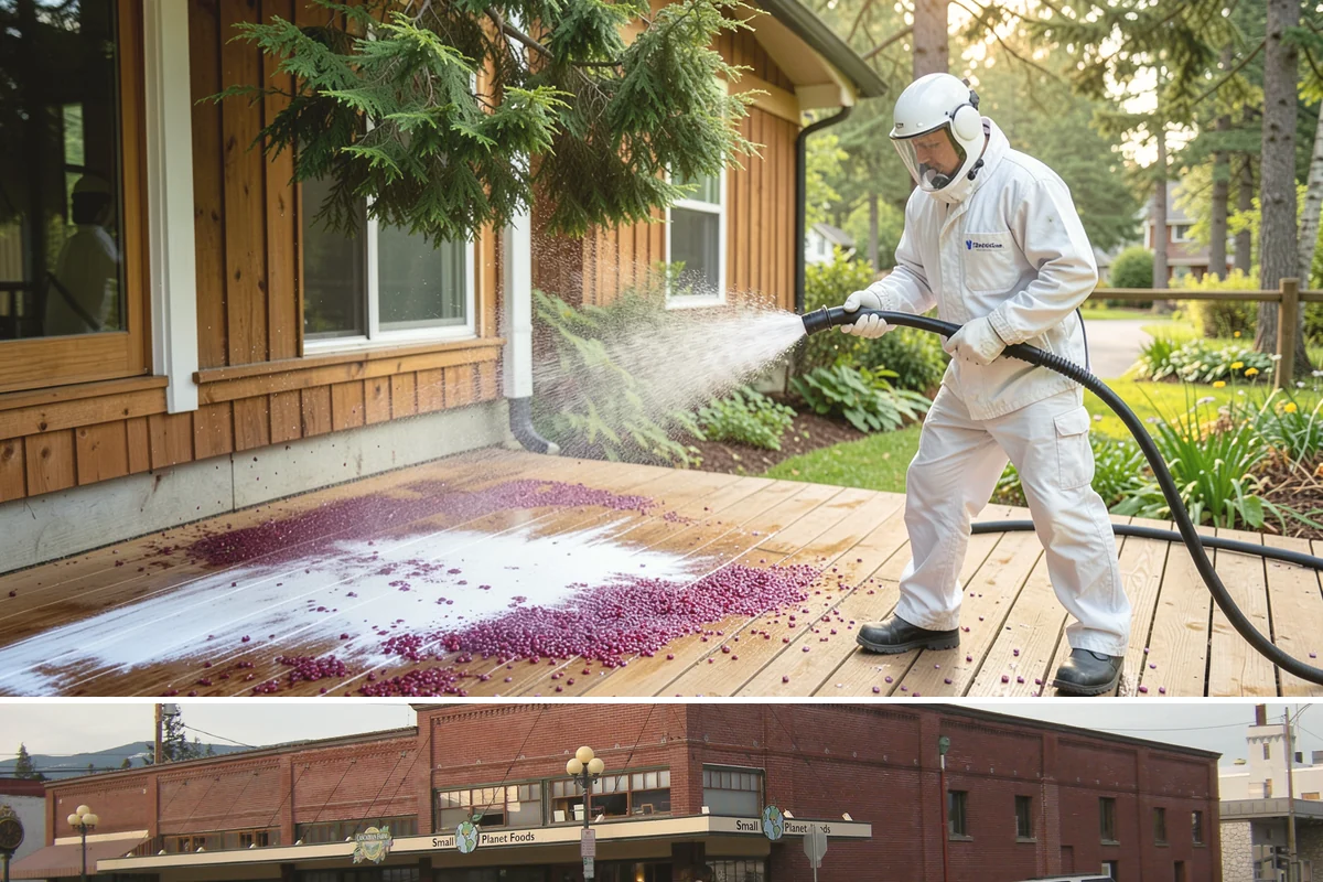 Concrete Driveway Cleaning in Sedro-Woolley, Skagit County, WA - Clean concrete driveways in dry weather so the surface can dry evenly before sealing or reuse.