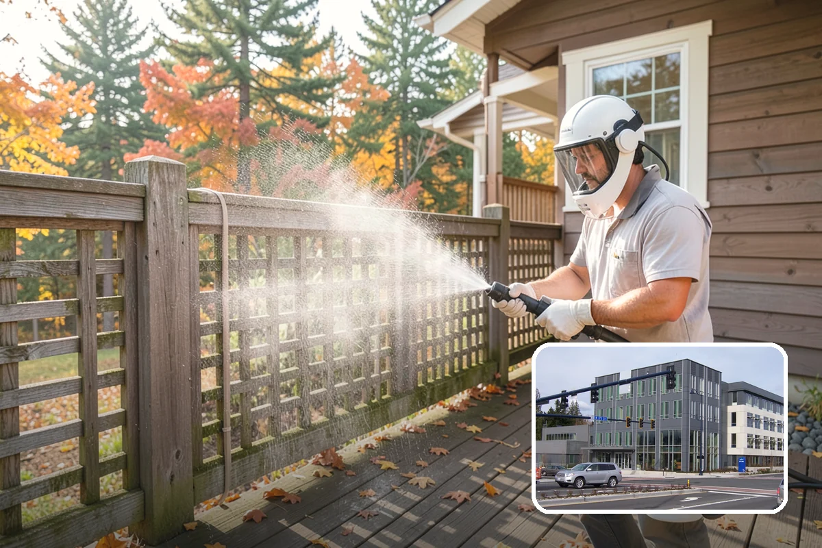 Concrete Driveway Cleaning in Shoreline, King County, WA - Draws ingrained dirt out of porous concrete pores
