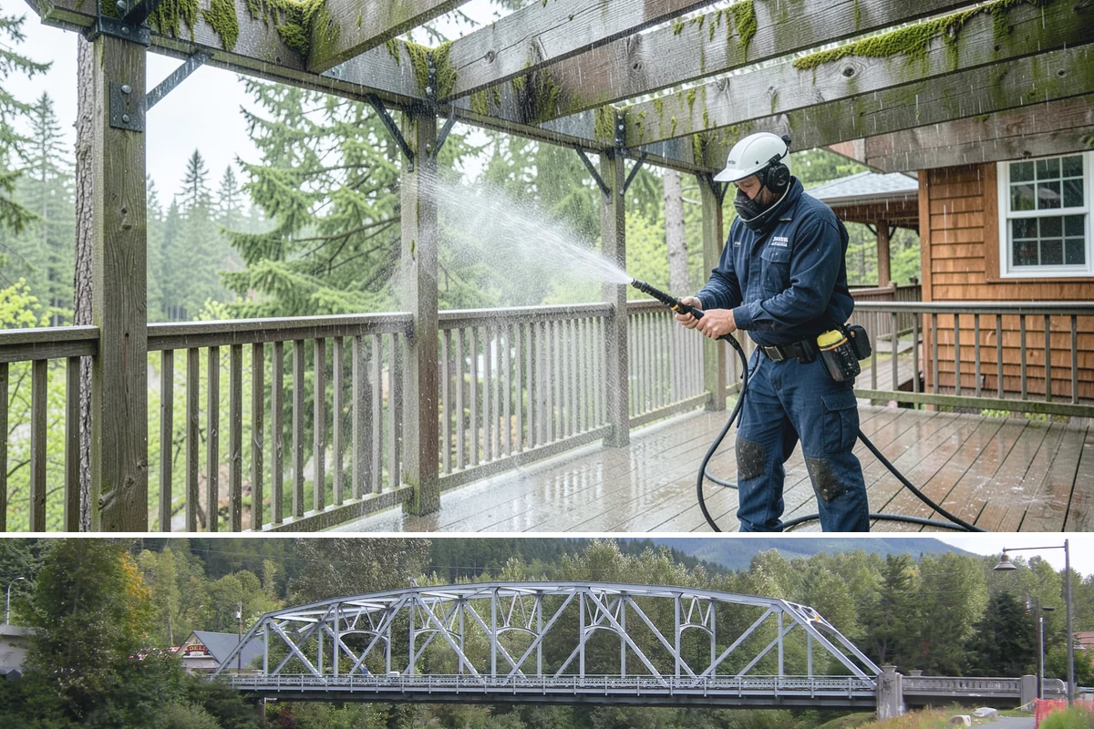 Concrete Driveway Cleaning in Skykomish, King County, WA - Clean concrete driveways in dry weather so the surface can dry evenly before sealing or reuse.