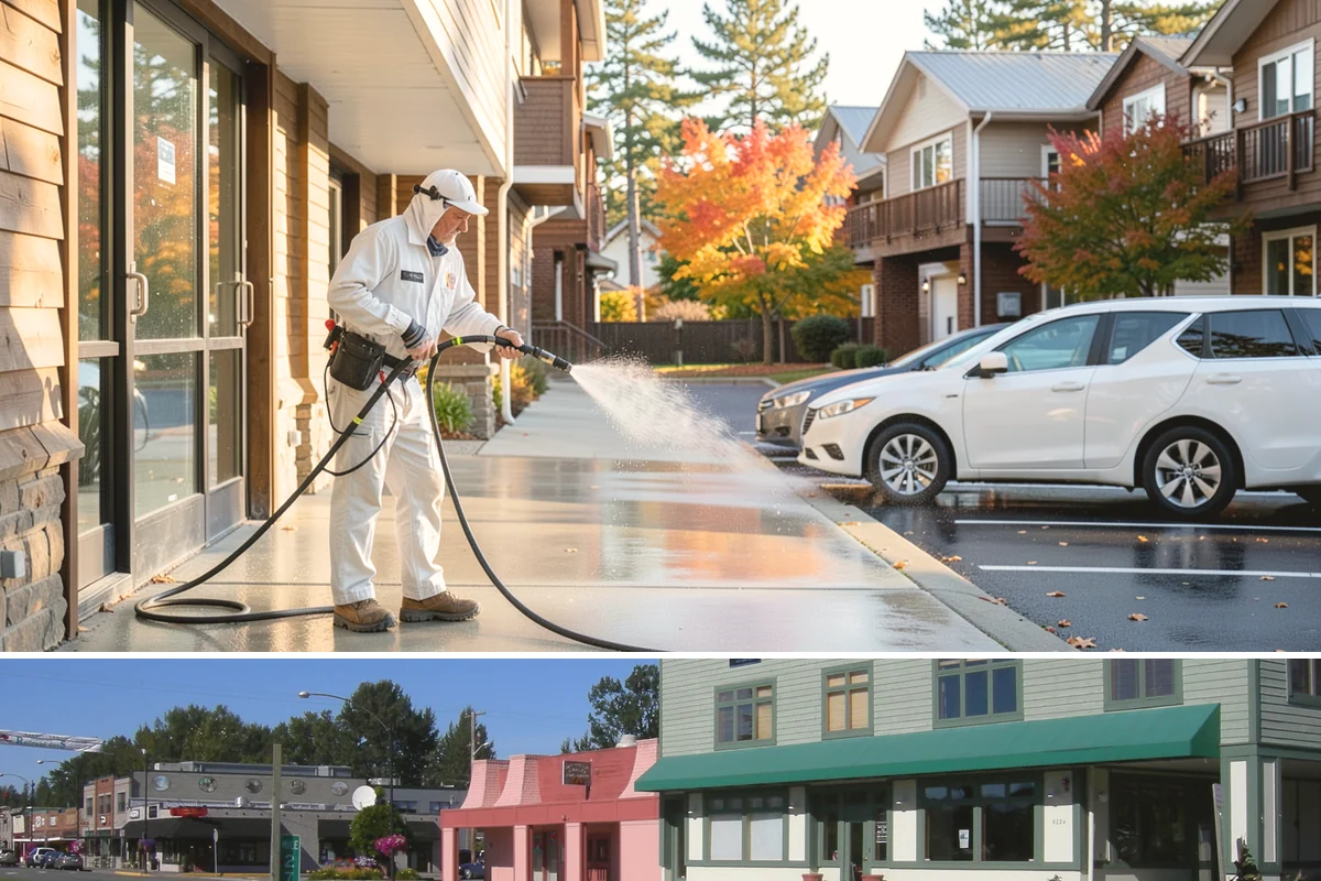 Concrete Driveway Cleaning in Snoqualmie, King County, WA - Clean concrete driveways in dry weather so the surface can dry evenly before sealing or reuse.