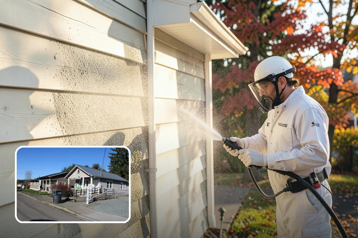 Concrete Driveway Cleaning in South Prairie, Pierce County, WA - Draws ingrained dirt out of porous concrete pores