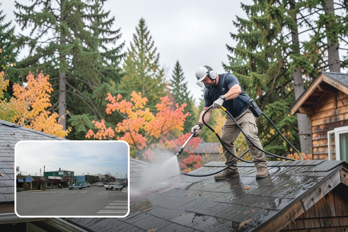 Concrete Driveway Cleaning in Stanwood, Snohomish County, WA - Draws ingrained dirt out of porous concrete pores