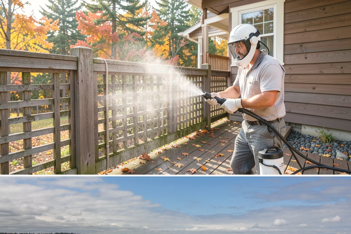 Concrete Driveway Cleaning in University Place, Pierce County, WA - Clean concrete driveways in dry weather so the surface can dry evenly before sealing or reuse.