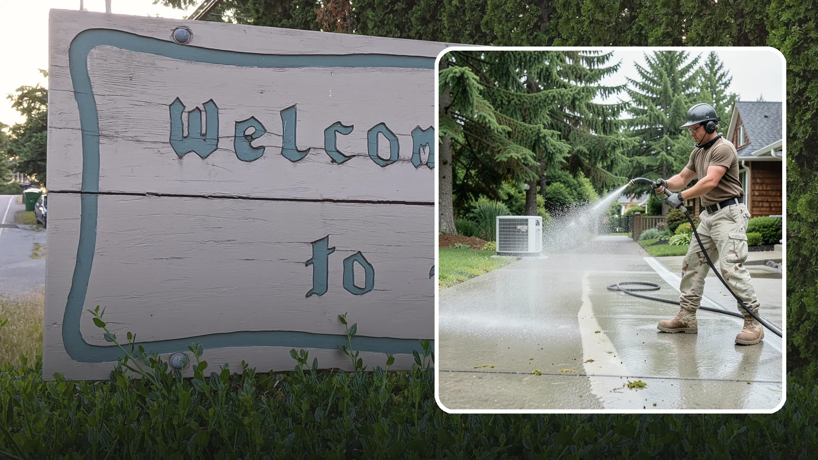 Concrete Pad Cleaning in Brier, Snohomish County, WA - Refresh AC pads, shed pads, and utility slabs that collect moss and debris in the damp Northwest climate.