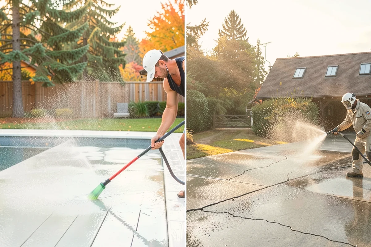 Concrete Pad Cleaning in Edmonds, Snohomish County, WA - Clear loose debris from and around the pad
