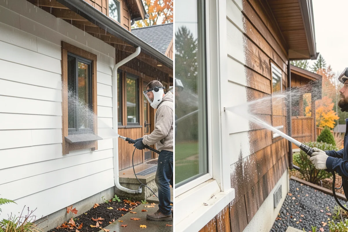 Concrete Pad Cleaning in Kent, King County, WA - Clear loose debris from and around the pad