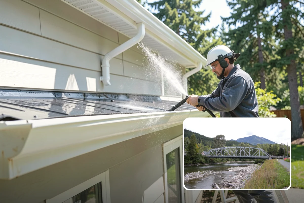 Concrete Pad Cleaning in Skykomish, King County, WA - Clears moss from low, shaded utility slabs