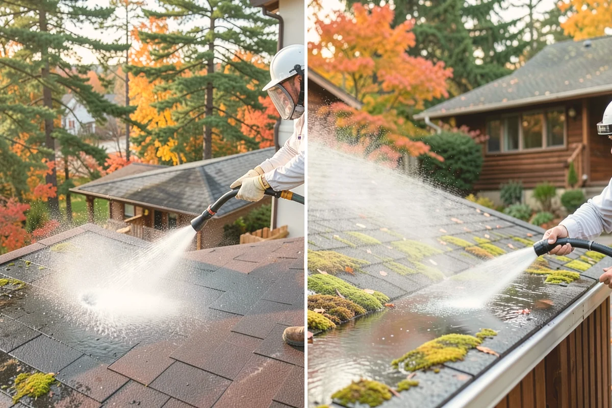 Concrete Patio Cleaning in Algona, King County, WA - Move furniture and clear the slab of debris