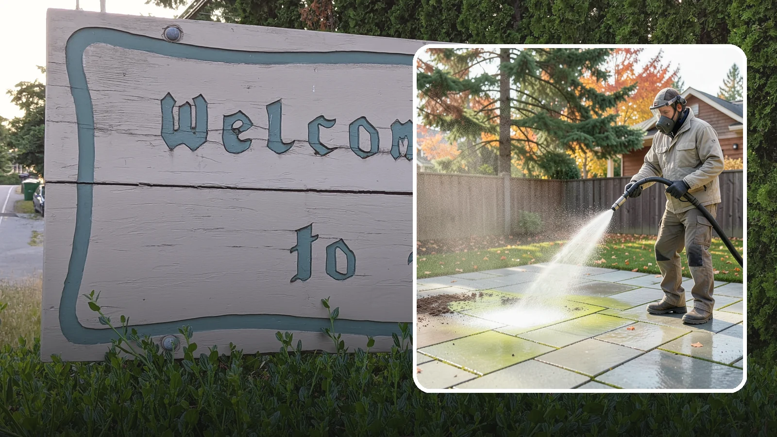 Concrete Patio Cleaning in Brier, Snohomish County, WA - Deep-clean concrete patios to lift the green algae haze that overcast Washington summers encourage.