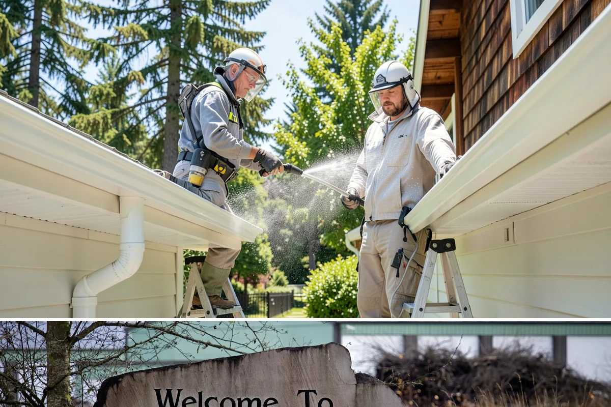 Concrete Patio Cleaning in Buckley, Pierce County, WA - Clean concrete patios in late spring so they are ready for peak Northwest patio season.