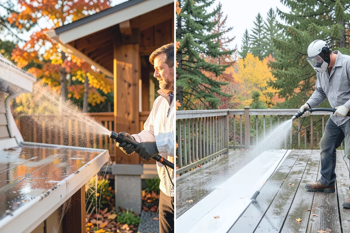 Concrete Patio Cleaning in Des Moines, King County, WA - Move furniture and clear the slab of debris