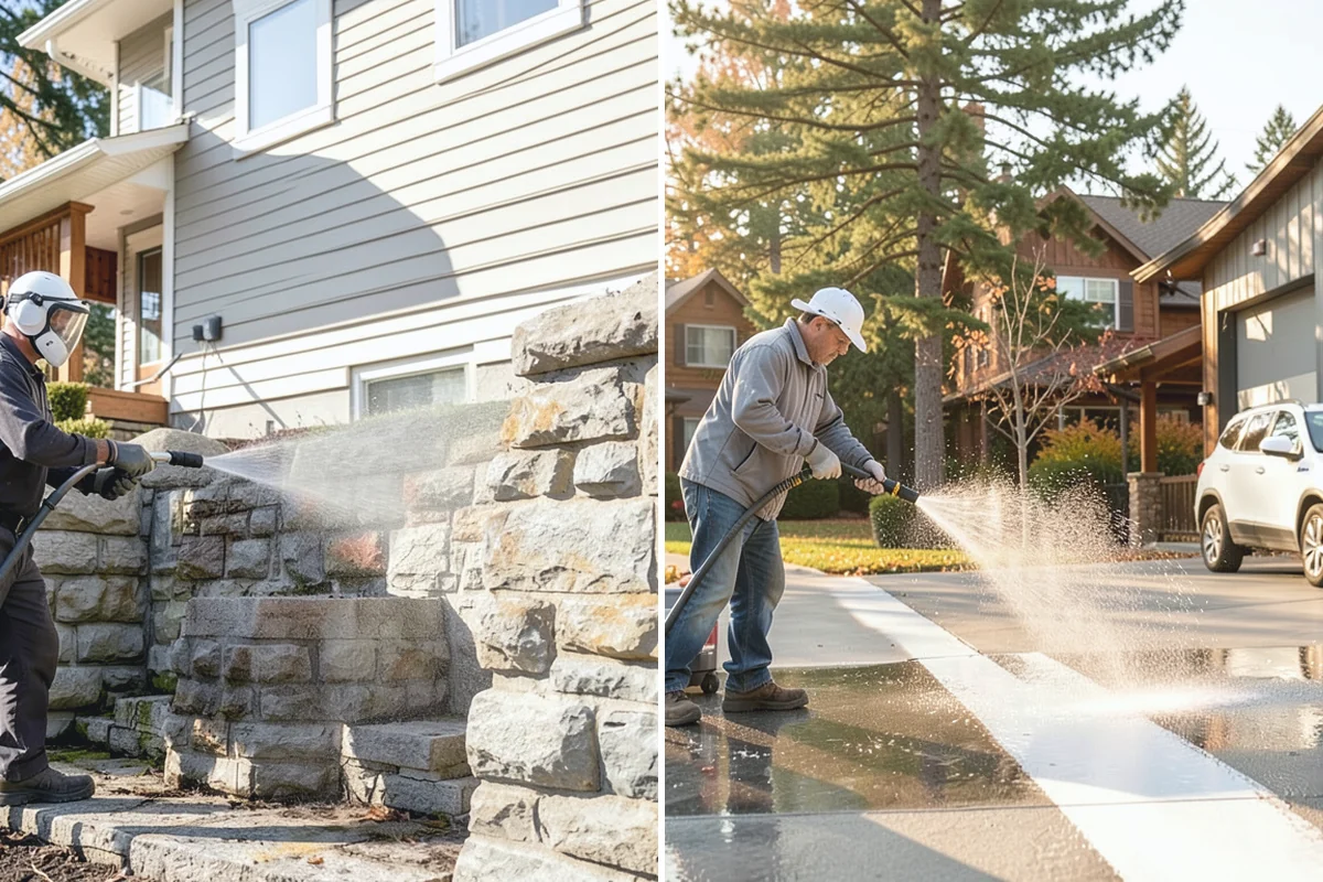 Concrete Patio Cleaning in Granite Falls, Snohomish County, WA - Move furniture and clear the slab of debris