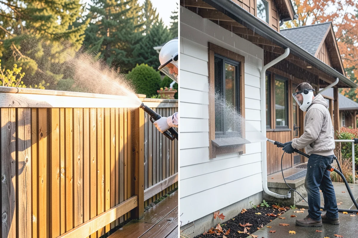 Concrete Patio Cleaning in Hamilton, Skagit County, WA - Move furniture and clear the slab of debris