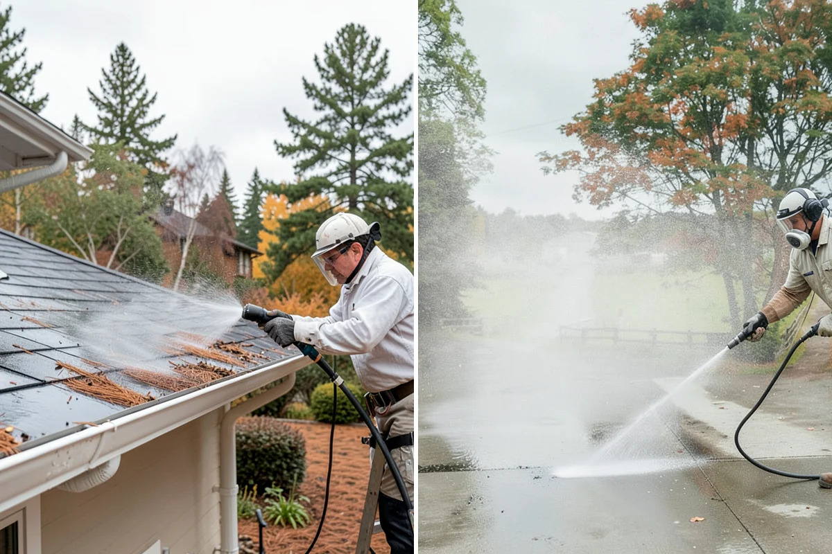 Concrete Patio Cleaning in Hunts Point, King County, WA - Move furniture and clear the slab of debris