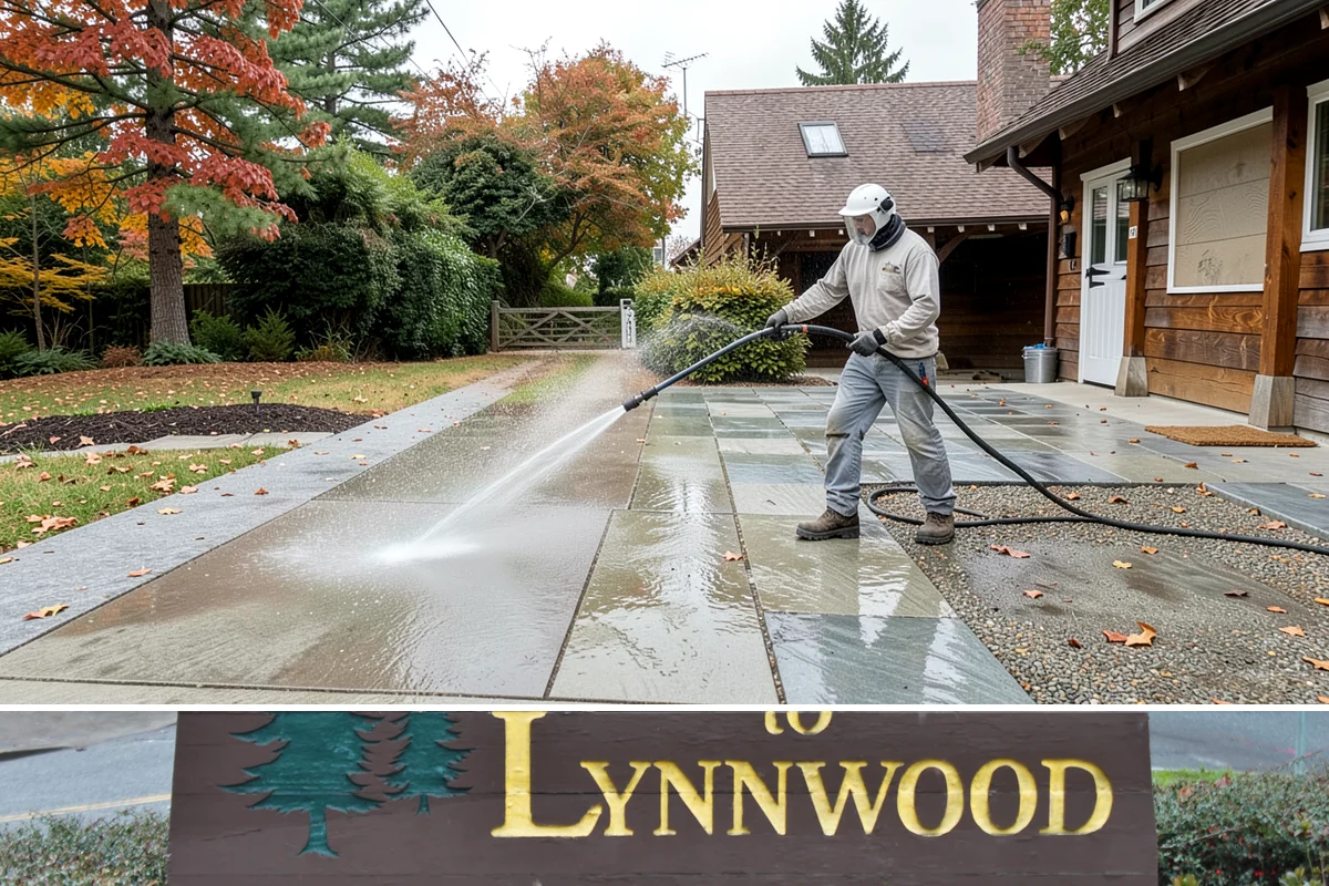 Concrete Patio Cleaning in Lynnwood, Snohomish County, WA - Clean concrete patios in late spring so they are ready for peak Northwest patio season.