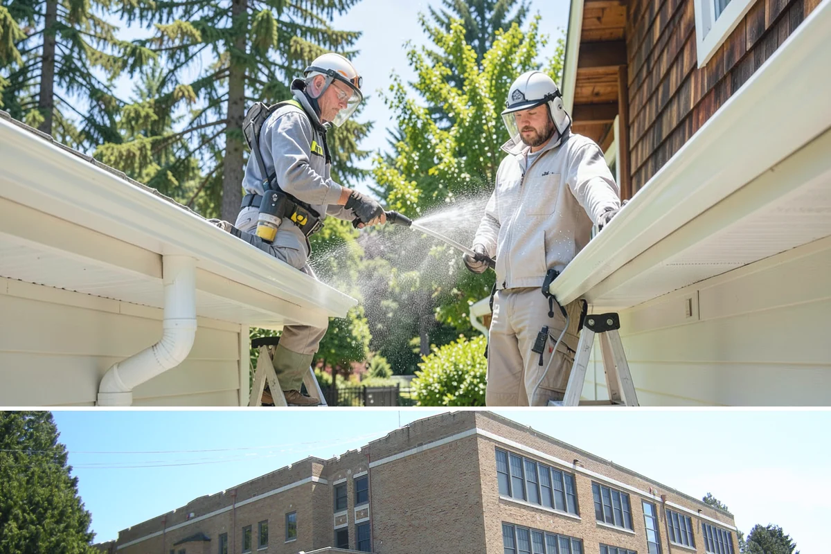 Concrete Patio Cleaning in Maple Valley, King County, WA - Clean concrete patios in late spring so they are ready for peak Northwest patio season.
