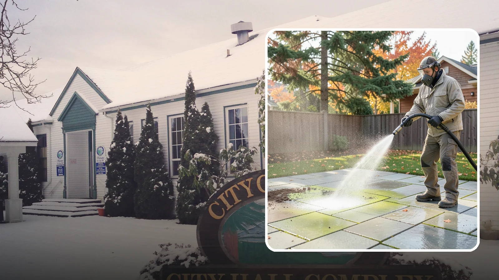 Concrete Patio Cleaning in Pacific, King County, WA - Deep-clean concrete patios to lift the green algae haze that overcast Washington summers encourage.