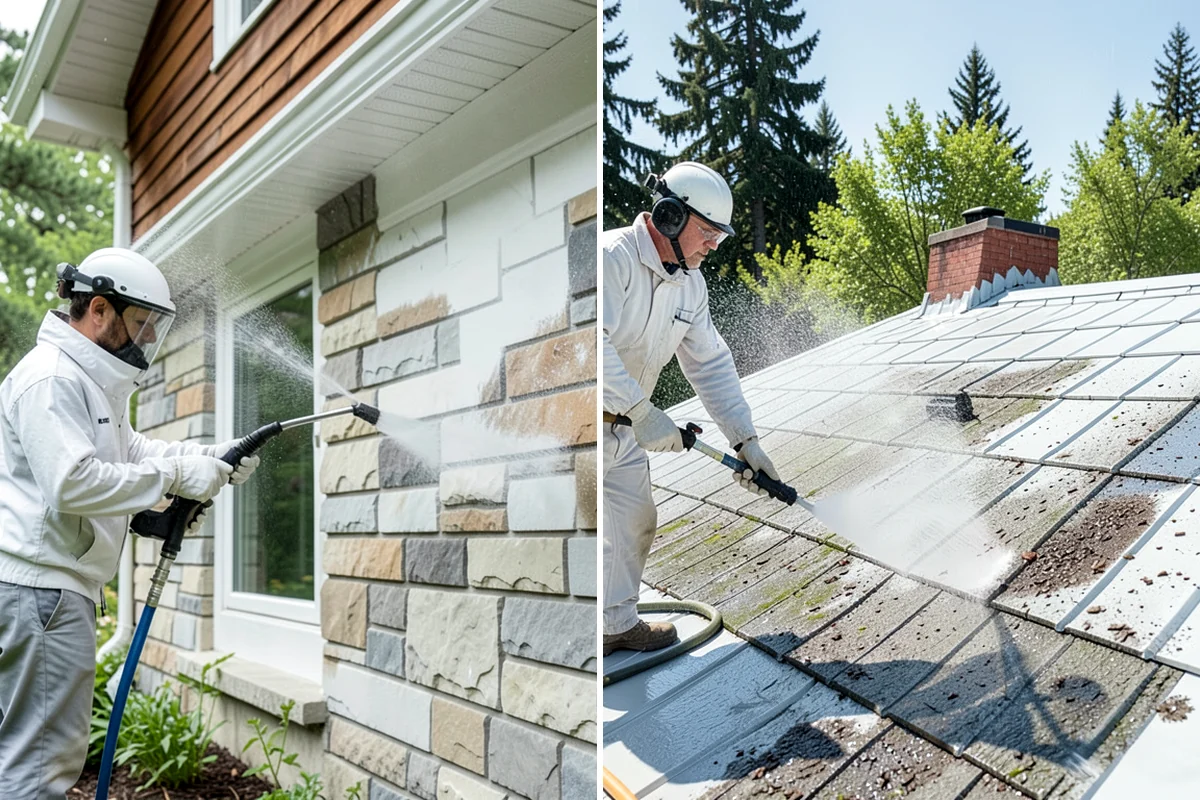 Concrete Patio Cleaning in Puyallup, Pierce County, WA - Move furniture and clear the slab of debris