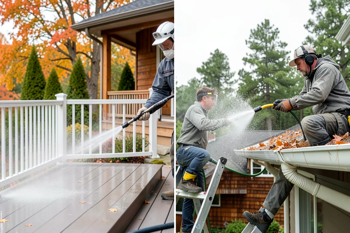 Concrete Patio Cleaning in Seattle, King County, WA - Move furniture and clear the slab of debris