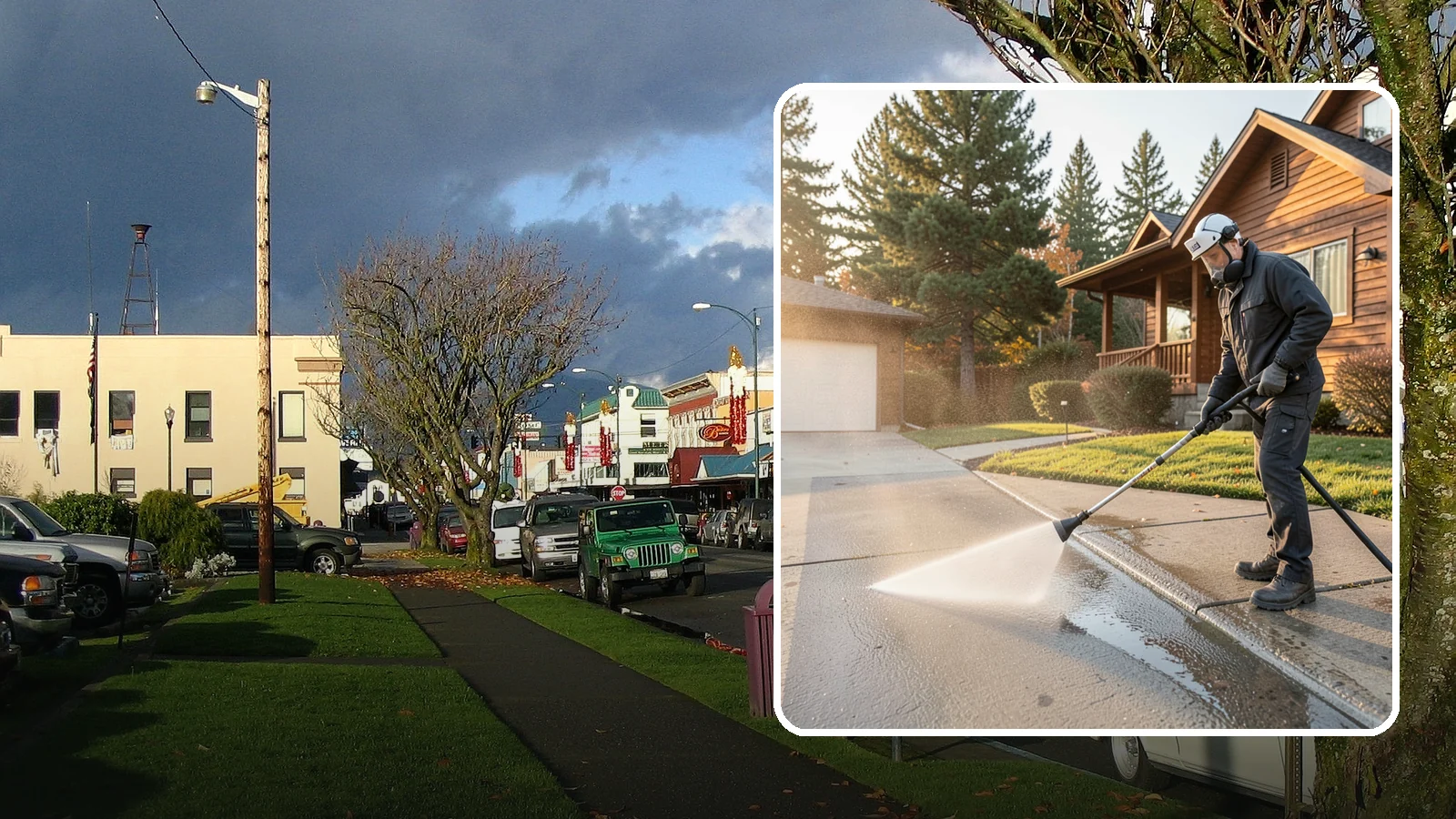 Concrete Restoration Cleaning in Arlington, Snohomish County, WA - Deep-restore severely neglected concrete with combined treatment, cleaning, and brightening for a dramatic recovery.
