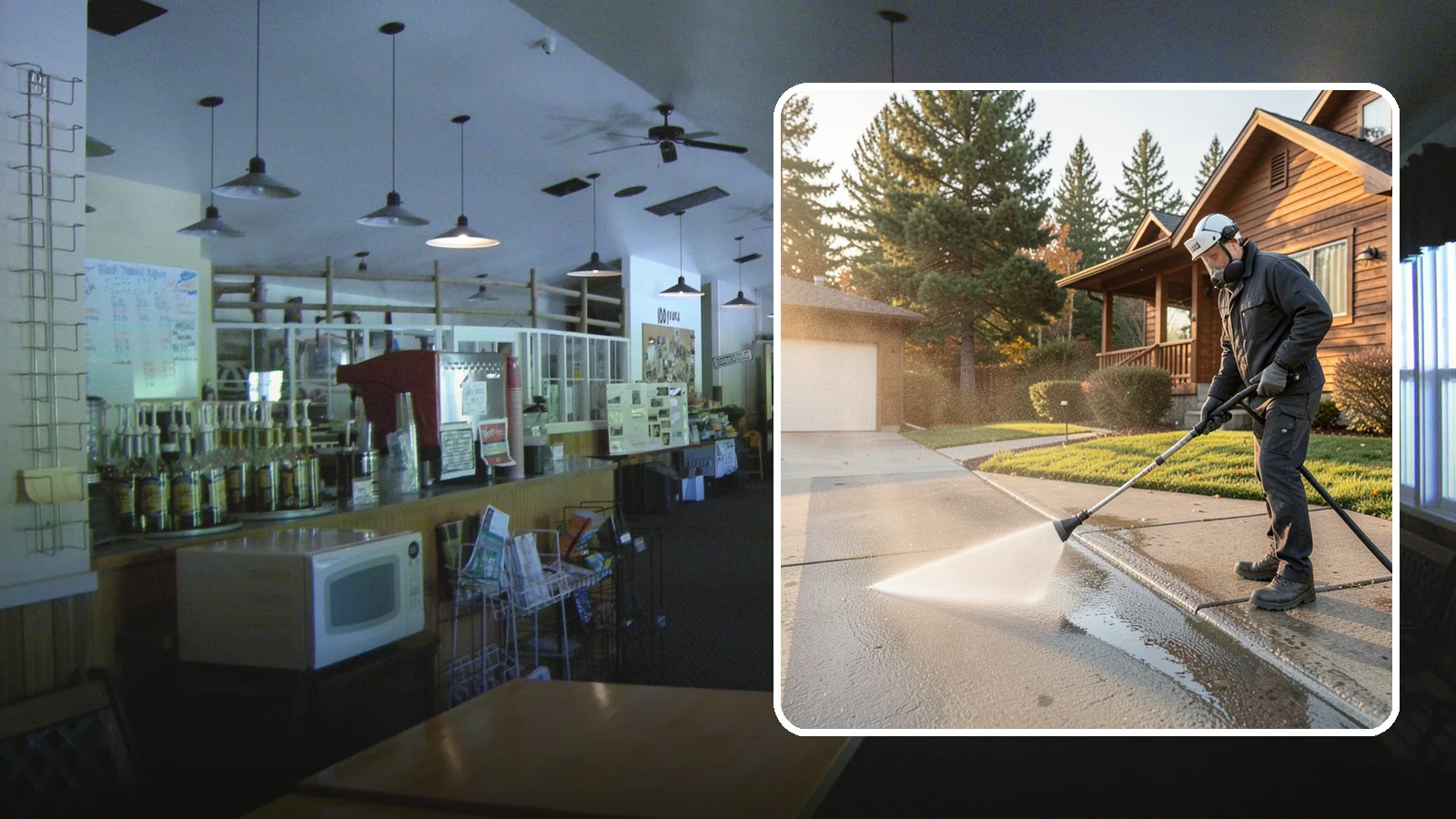 Concrete Restoration Cleaning in Black Diamond, King County, WA - Deep-restore severely neglected concrete with combined treatment, cleaning, and brightening for a dramatic recovery.