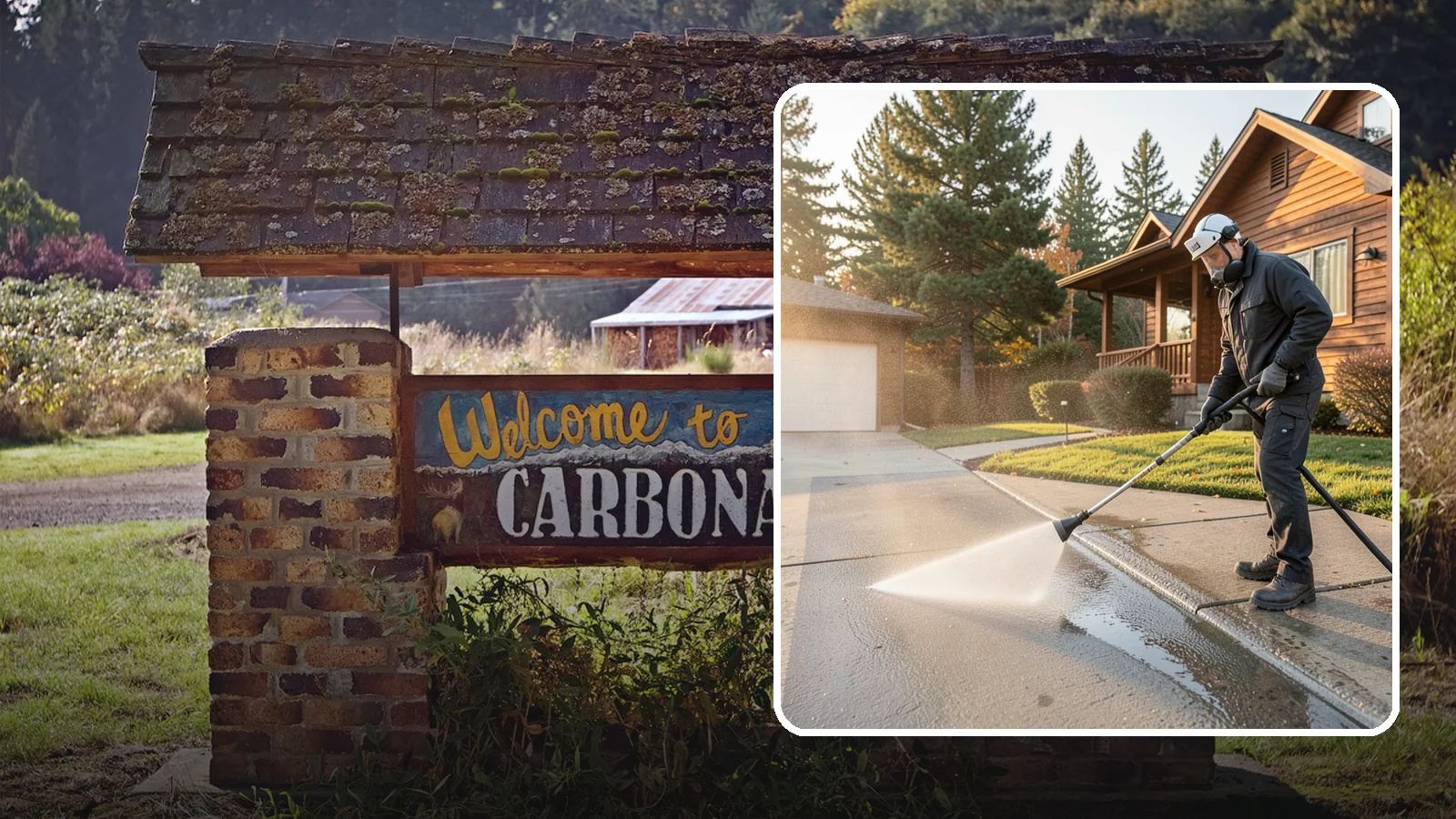 Concrete Restoration Cleaning in Carbonado, Pierce County, WA - Deep-restore severely neglected concrete with combined treatment, cleaning, and brightening for a dramatic recovery.