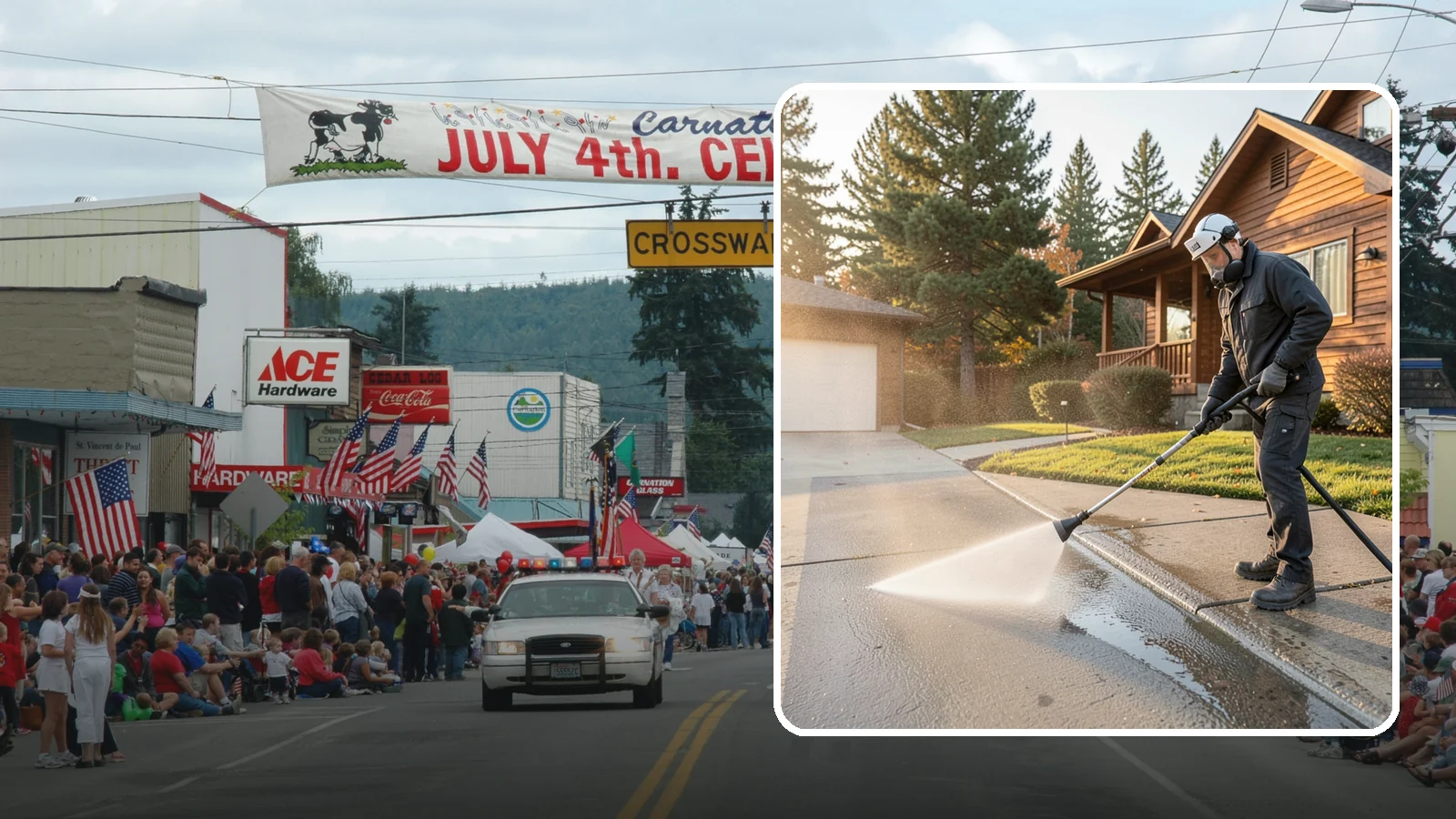 Concrete Restoration Cleaning in Carnation, King County, WA - Deep-restore severely neglected concrete with combined treatment, cleaning, and brightening for a dramatic recovery.