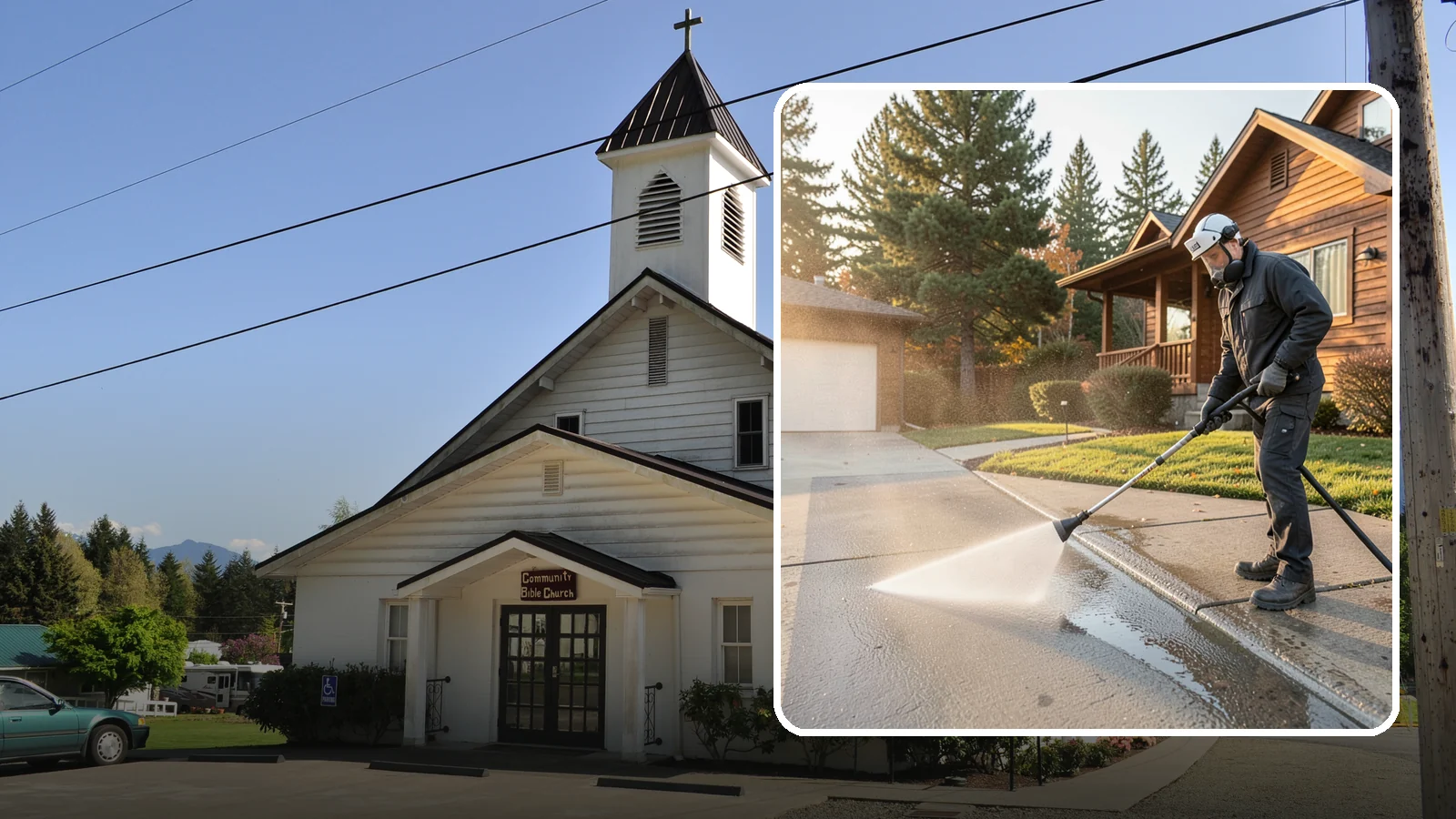 Concrete Restoration Cleaning in Concrete, Skagit County, WA - Deep-restore severely neglected concrete with combined treatment, cleaning, and brightening for a dramatic recovery.