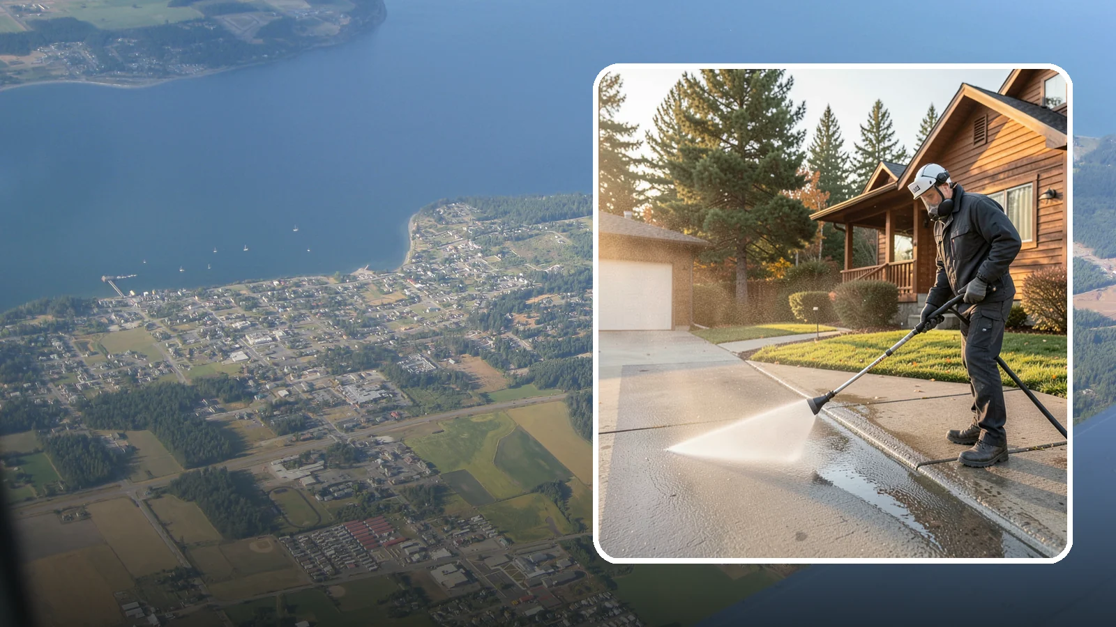 Concrete Restoration Cleaning in Coupeville, Island County, WA - Deep-restore severely neglected concrete with combined treatment, cleaning, and brightening for a dramatic recovery.