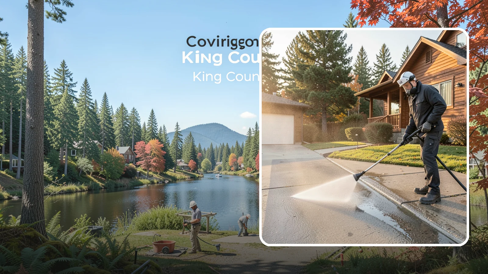 Concrete Restoration Cleaning in Covington, King County, WA - Deep-restore severely neglected concrete with combined treatment, cleaning, and brightening for a dramatic recovery.