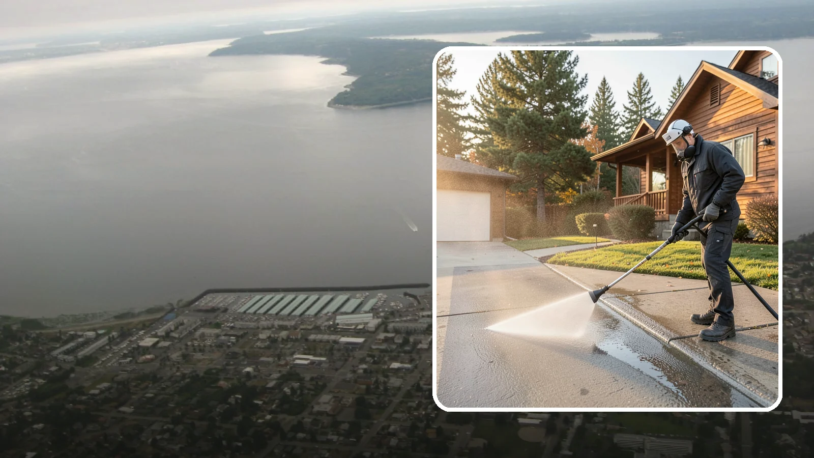 Concrete Restoration Cleaning in Des Moines, King County, WA - Deep-restore severely neglected concrete with combined treatment, cleaning, and brightening for a dramatic recovery.