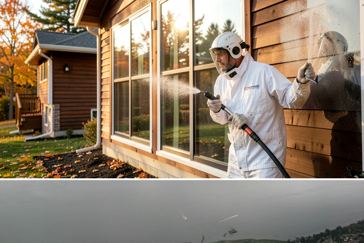 Concrete Restoration Cleaning in Des Moines, King County, WA - A dry summer window gives the multiple treatment and rinse stages time to work without rain interrupting the process.