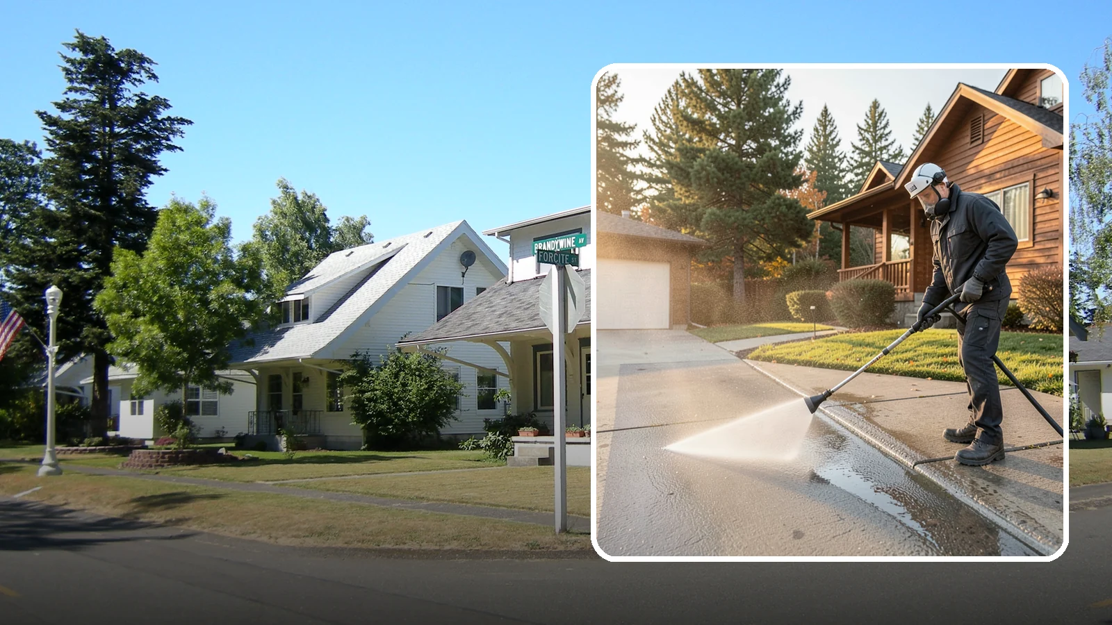 Concrete Restoration Cleaning in DuPont, Pierce County, WA - Deep-restore severely neglected concrete with combined treatment, cleaning, and brightening for a dramatic recovery.