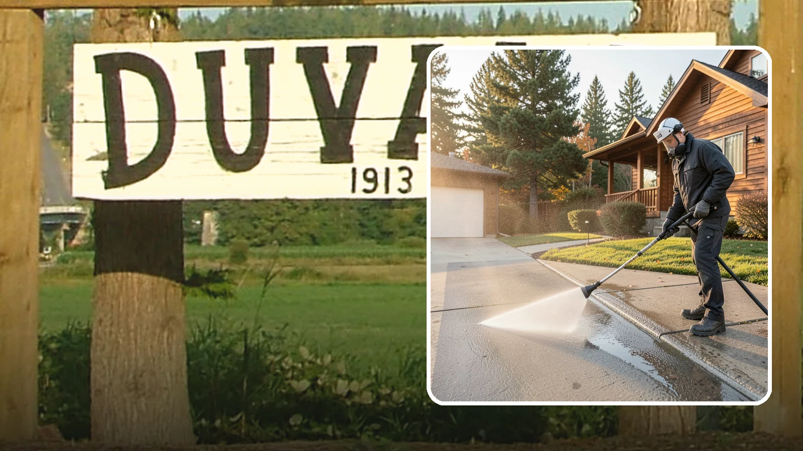 Concrete Restoration Cleaning in Duvall, King County, WA - Deep-restore severely neglected concrete with combined treatment, cleaning, and brightening for a dramatic recovery.